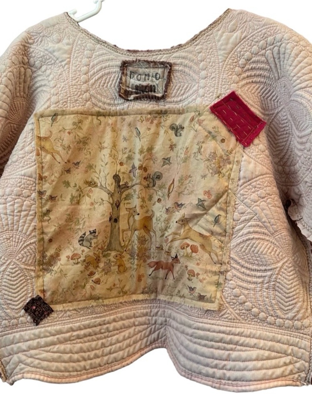 Handmade quilted patchwork jacket - Picture 2 of 5